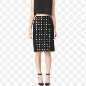 Kate Spade Saturday Metallic Dot Skirt Pencil Sequin